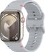 By Qubix Wave Sportband Grijs Siliconen voor Apple Watch 38mm/40mm/41mm/42mm