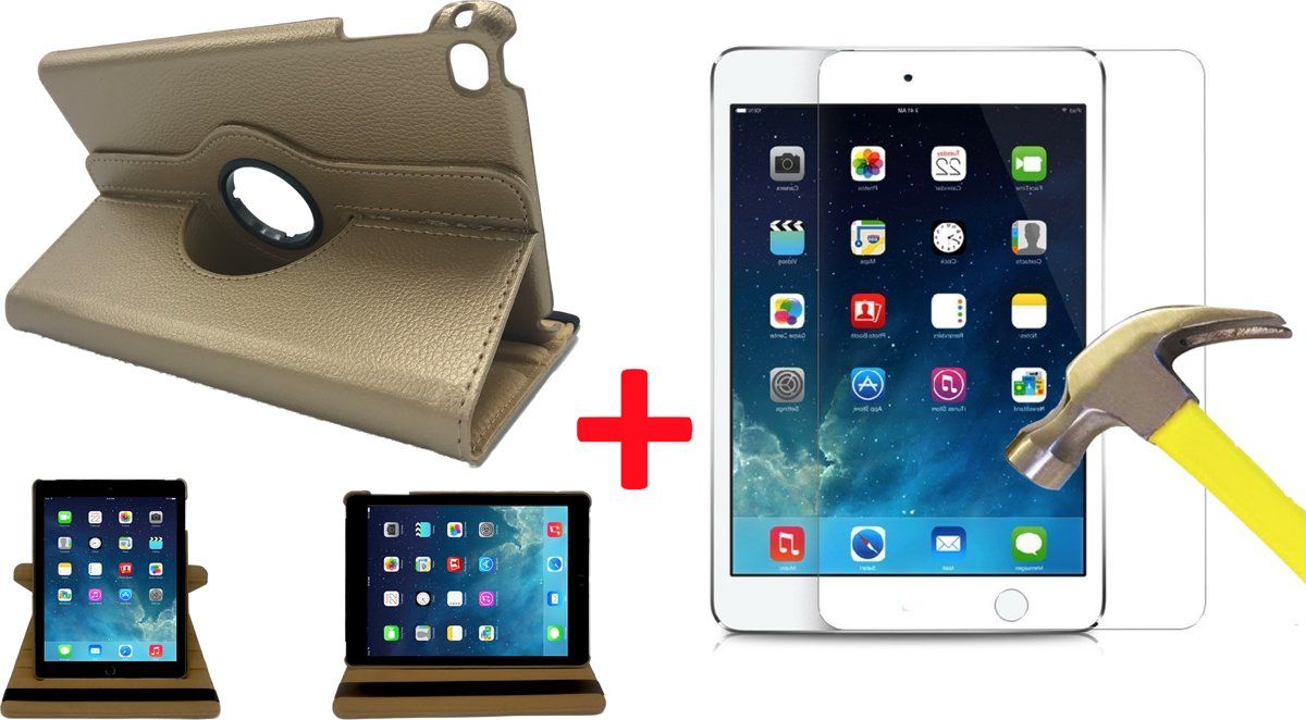 iCall iPad Mini 4 Book Case / - / - / Goud