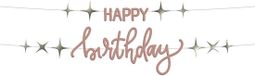 Folat Letterslinger Set HAPPY birthday Crème Rose