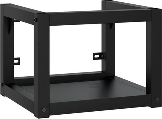 vidaXL Wastafelframe wandgemonteerd 40x38x31 cm ijzer zwart