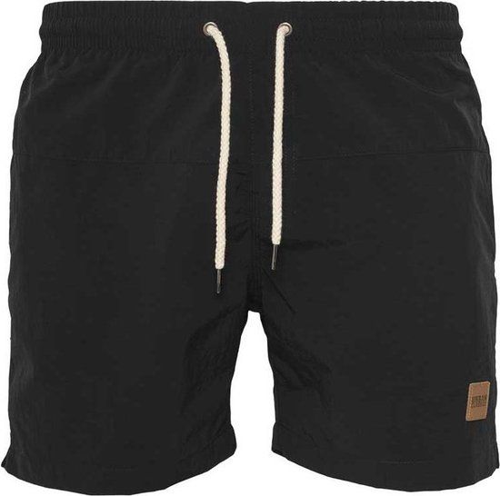 Urban Classics Block Swim Heren Zwembroek - Zwart - XXL