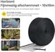 Horizont Vijvernet 10 x 10 m – Kattennet – Afschermnet – Fijnmazig 18 x 18 mm – Zwart – UV- en Weerbestendig