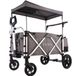 FUXTEC FUXLIFE by FUXTEC CTL900 Bolderkar Luxe - Opvouwbaar - Premium Grijs | Met Veiligheidsriemen & Zonnedak - Strandkar & Handkar - Max. 75kg