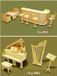 Merkloos Poppenhuis meubels muziek/bar set