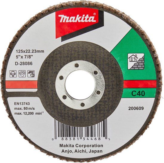 Makita Lamellenschijf 125 mm C40F D-28086