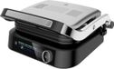 Contactgrill met LED-display, sandwichmaker, toaster, multifunctionele grill, elektrische grill, zwart