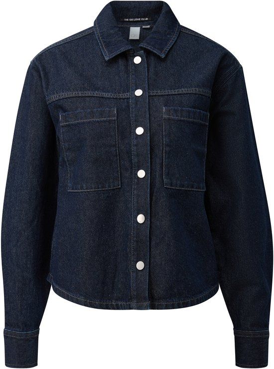s.Oliver QS Bluse Vrouwen Lange Mouw Katoen Navy 42