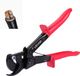 VEVOR Ratchet Cable Cutter, Cable Shear, Spring Steel Blades with PVC-Coated Handles, Quick Release Button, Wire Cutter for Cutting Copper and Aluminum Cables up to 240 mm²