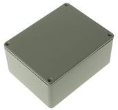 RS PRO Aluminium behuizing grijs buitenmaat 114,7 x 89,7 x 55,1 mm