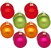 Inge-glas Inge's Christmas Decor Gmbh 24x stuks glazen kerstballen gekleurd 8 cm