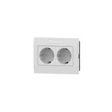 Habengut Stekkerunit 2-voudig voor gootkanaal 130x60 mm