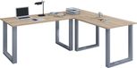 VCM bureau d'angle en L, 220x220 cm, blanc