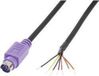 BKL Electronic 0204097 Miniatuur-DIN-connector Stekker, recht Aantal polen: 6 Violet 1 stuk(s)
