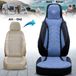 Bremer Sitzbezüge Premium Camper stoelhoezen voor Knaus VAN TI PLKT206 in Zwart/Blauw (2 losse stoelen)