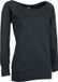Urban Classics Boat Necker Dames Sweatshirts - Zwart - 5XL