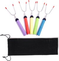 Enjoy Life Uitschuifbare BBQ Spiezen - 5 Stuks - RVS - 25-86cm - Grillspiezen