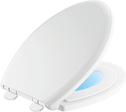 Delta Faucet Sanborne Elongated Bidet Toilet Seat with Night Light - White