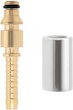 Merkloos Dailygoods - Messing Hogedrukreiniger Slangfitting met Quick Fit Mannelijke Adapter