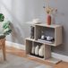 en.casa Table d'appoint Koxjö étagère sur pied 57x60x20 cm beige