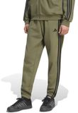 Adidas Essentials 3 Stripes Fleece Tapered Cuffed Joggers Groen L / Regular Man
