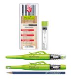 Pica Pica Marker Set - Pica Fine Dry 0,9 + Pica Dry + 10 stuks reservevullingen grafiet hardheid H + 24 stuks vullingen grafiet HB