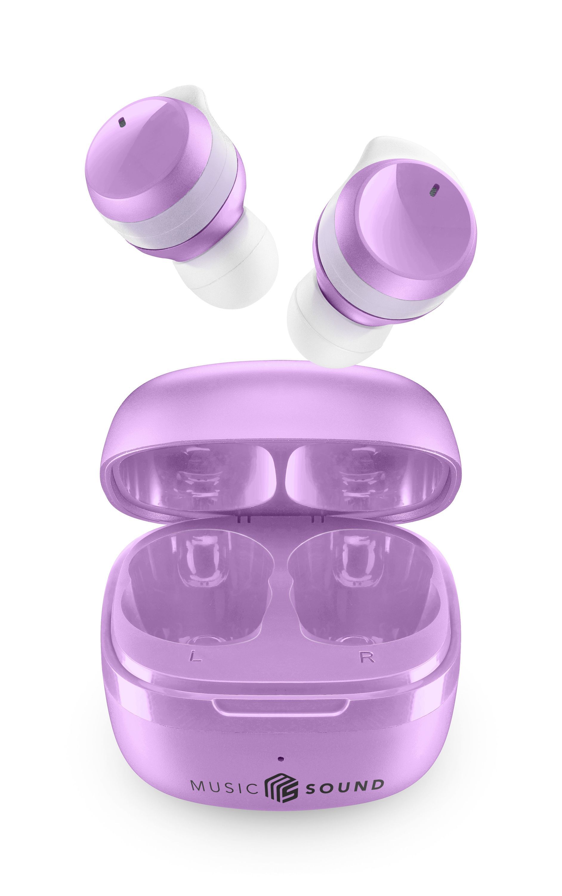 Music Sound Flow Draadloze In-ear Headset - Violet