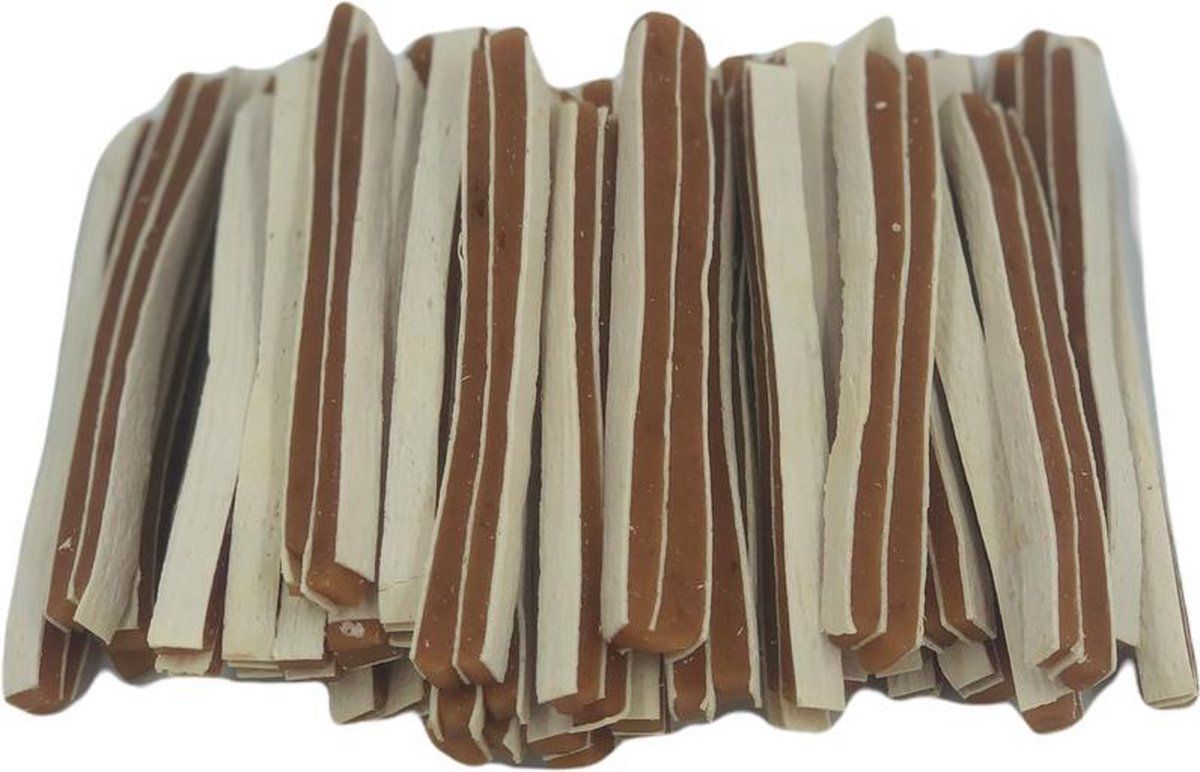 Landman Hoevelaken Kip en Vis Strips 400 gram - Hondenbot - Kauwsnacks - Hondensnacks - Gedroogd