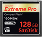 SanDisk 128GB Extreme Pro CompactFlash Card - 160MB/s