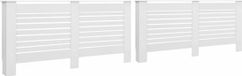 vidaXL Huis 2 st 172x19x81.5 cm MDF wit
