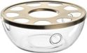 Leonardo Tè per Te theelicht voor theelicht - van borosilicaatglas met metalen afdekking - handgemaakt - hoogte 6,5 cm, Ø 15 cm - vaatwasmachinebestendig - 1 theewarmer helder, 077393