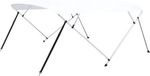 vidaXL Biminitop - 4-boogs - 243x(230-244)x137 cm - Wit