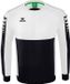 Erima Six Wings Sweatshirt Kinderen - Wit / Zwart | Maat: 140