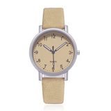 LGT JWLS LGT Quartz horloge zilverkleurig met beige leren band en beige wijzerplaat