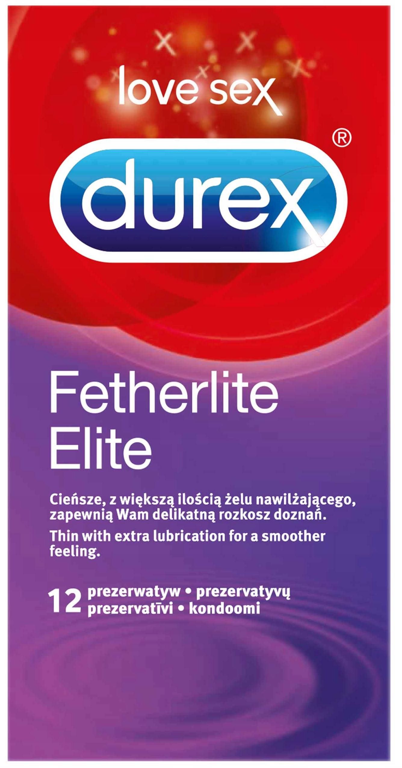 Durex Fetherlite Elite Condoms - 12 Pack