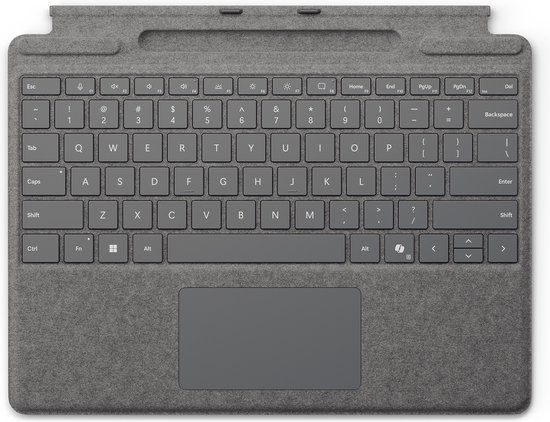 Microsoft Surface Pro 11 Type Cover - Platinum - QWERTY - 8XA-00244