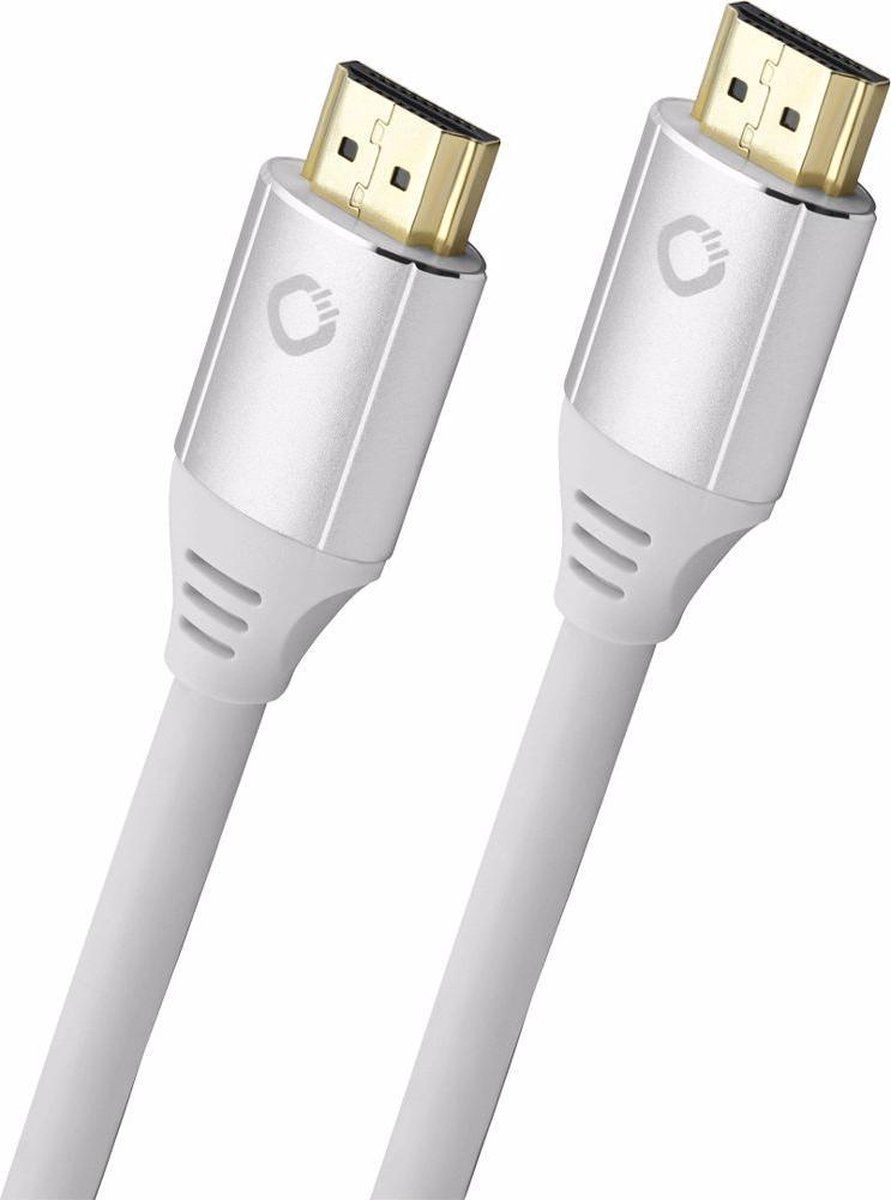 Oehlbach Black Magic Evolution MKII 48 Gbps HDMI Kabel 0.75m wit