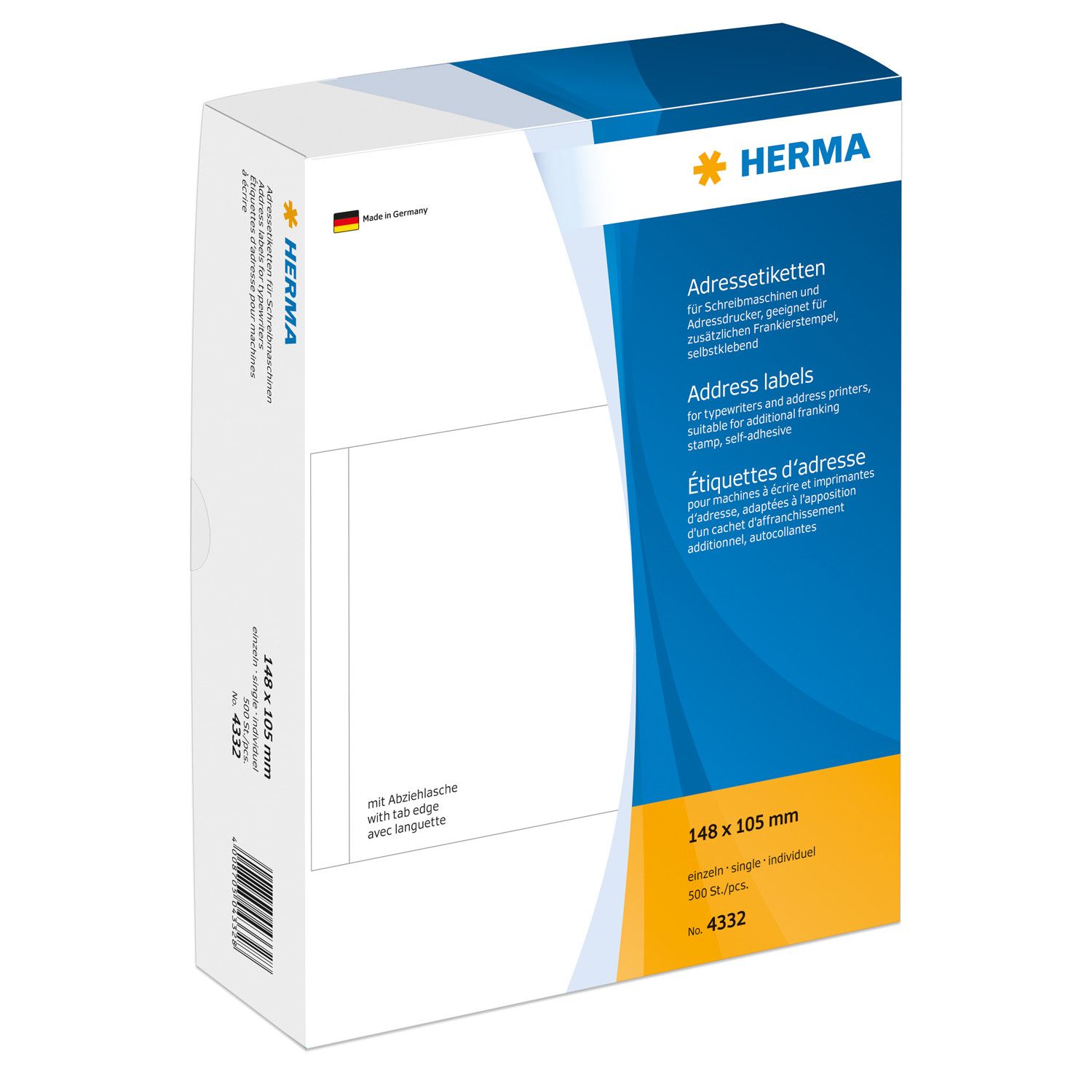 HERMA 4332 Adreslabels - wit - papier