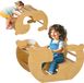 AIYAPLAY Structure d'escalade pour enfants Bois 80x58x49cm Bois naturel