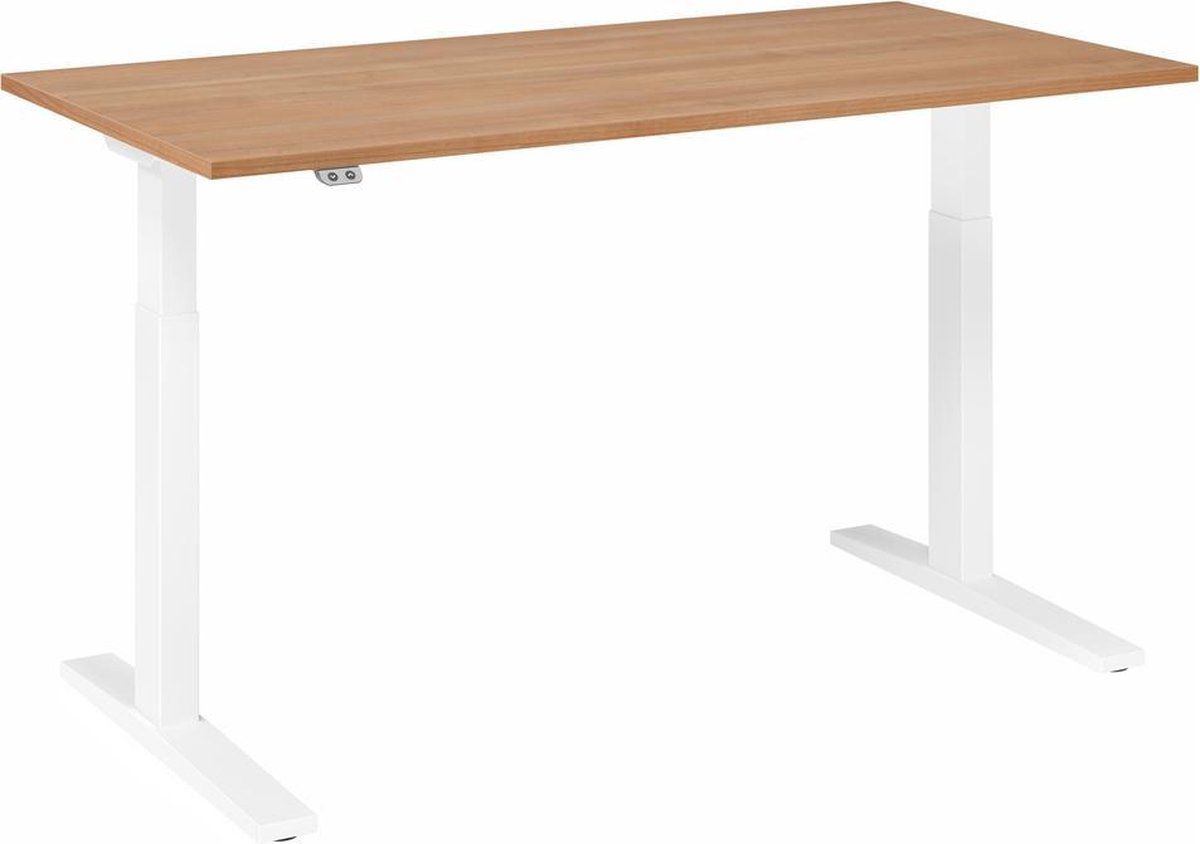 hjh OFFICE PRO XMKA 16 W Elektrisch in hoogte verstelbaar - 160 x 80 Walnoot
