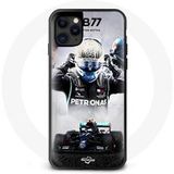 Maniacase Hoesje voor iPhone 11 pro formule 1 zwart Valtteri Bottas