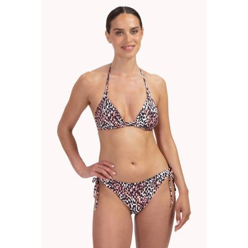 Cyell strik bikinibroekje zwart/ecru/roze