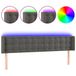 VidaXL Hoofdbord & Voeteind Donkergrijs Polyester/Hout 2030 mm x 160 mm x 780 mm