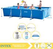 Intex Rechthoekig Frame Zwembad - 450 x 220 x 84 cm - Blauw