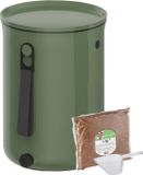 Skaza - Since 1977 Skaza Bokashi Organko 2 | Keukencompostbak | 9.6 L | Starter Set | Olijfgroen