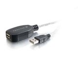 C2G Actieve verlengkabel, USB 2.0, A-stekker naar A-bus, 12 m
