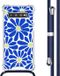 iMoshion Hoesje Samsung Galaxy S10 - Cobalt Blue Flowers Connect - Met Koord