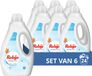 Robijn Lessive liquide Stralend Wit 6 Bouteilles 144 Lavages Lot économique