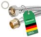 Merkloos Aquastop Toevoerslang wasmachine - 1,5 m - Pantserslang 3/4 inch - Roestvrij staal - Drinkwater