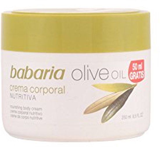 Babaria Moisturizing Olive Oil Body Cream - 250ml - For Dry Skin
