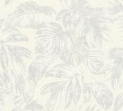 A.S. Création BLADEREN BEHANG | Botanisch - Wit Zilver Creme - Casual Living